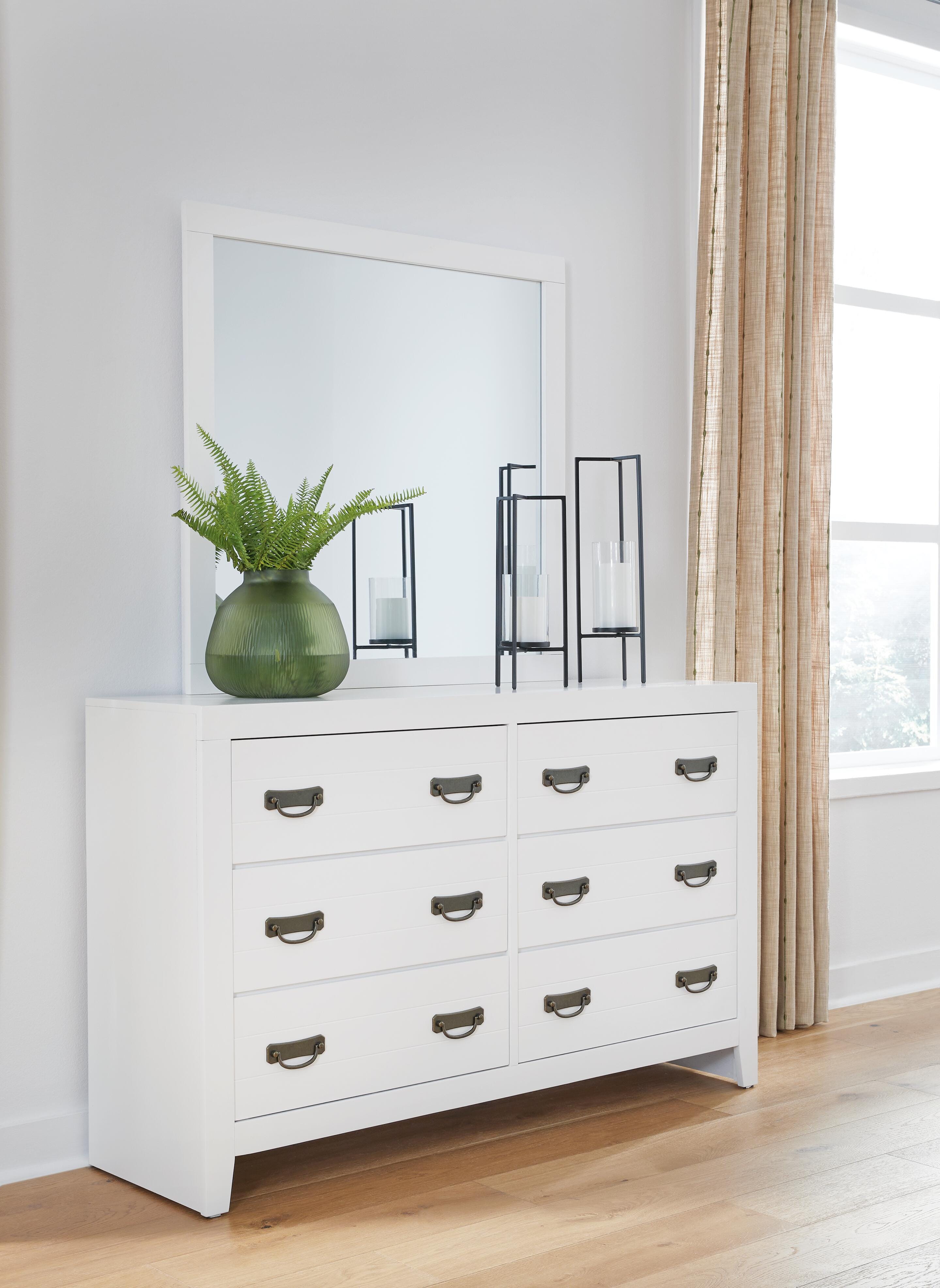 Binterglen Twin Panel Bed, Dresser, Mirror and Nightstand
