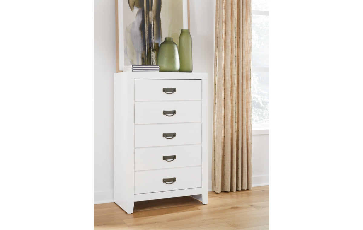 Binterglen Full Panel Bed, Dresser, Mirror, Chest and Nightstand
