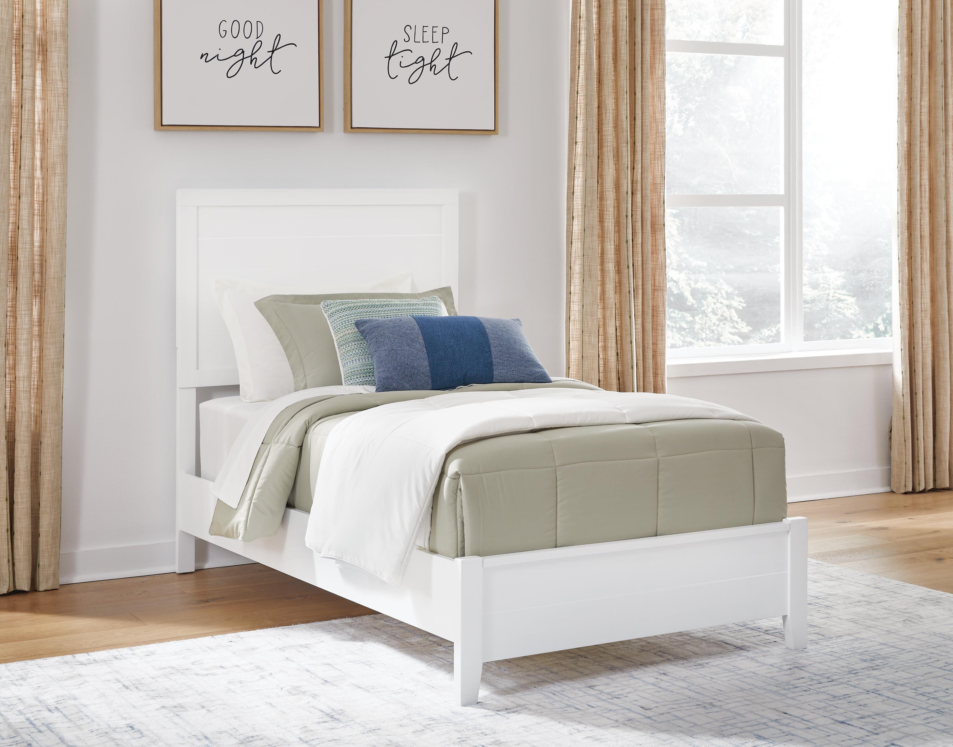 Binterglen Twin Panel Bed, Dresser, Mirror and Nightstand