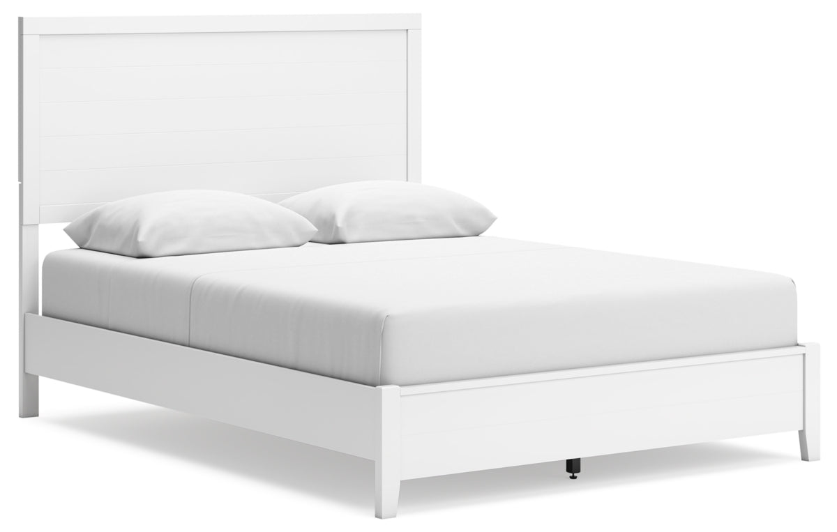 Binterglen Queen Panel Bed with Mirrored Dresser