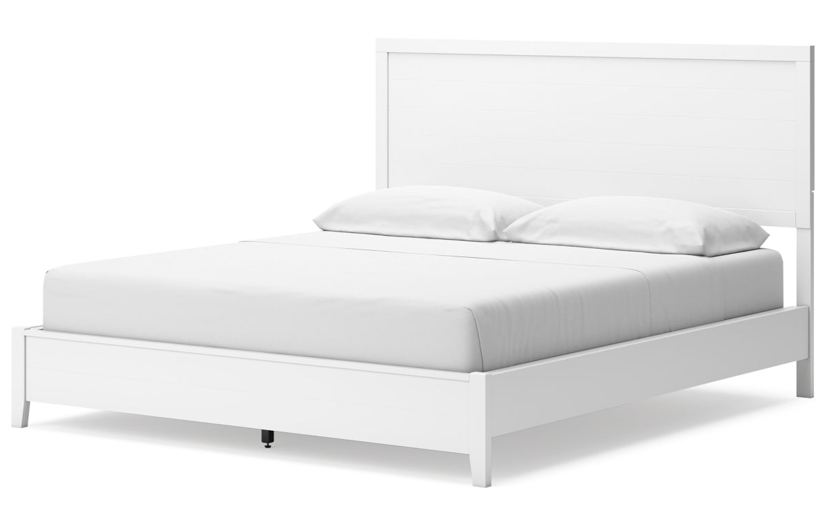 Binterglen California King Panel Bed, Dresser, Mirror, Chest and Nightstand