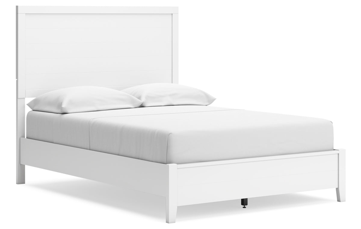 Binterglen Full Panel Bed with Mirrored Dresser