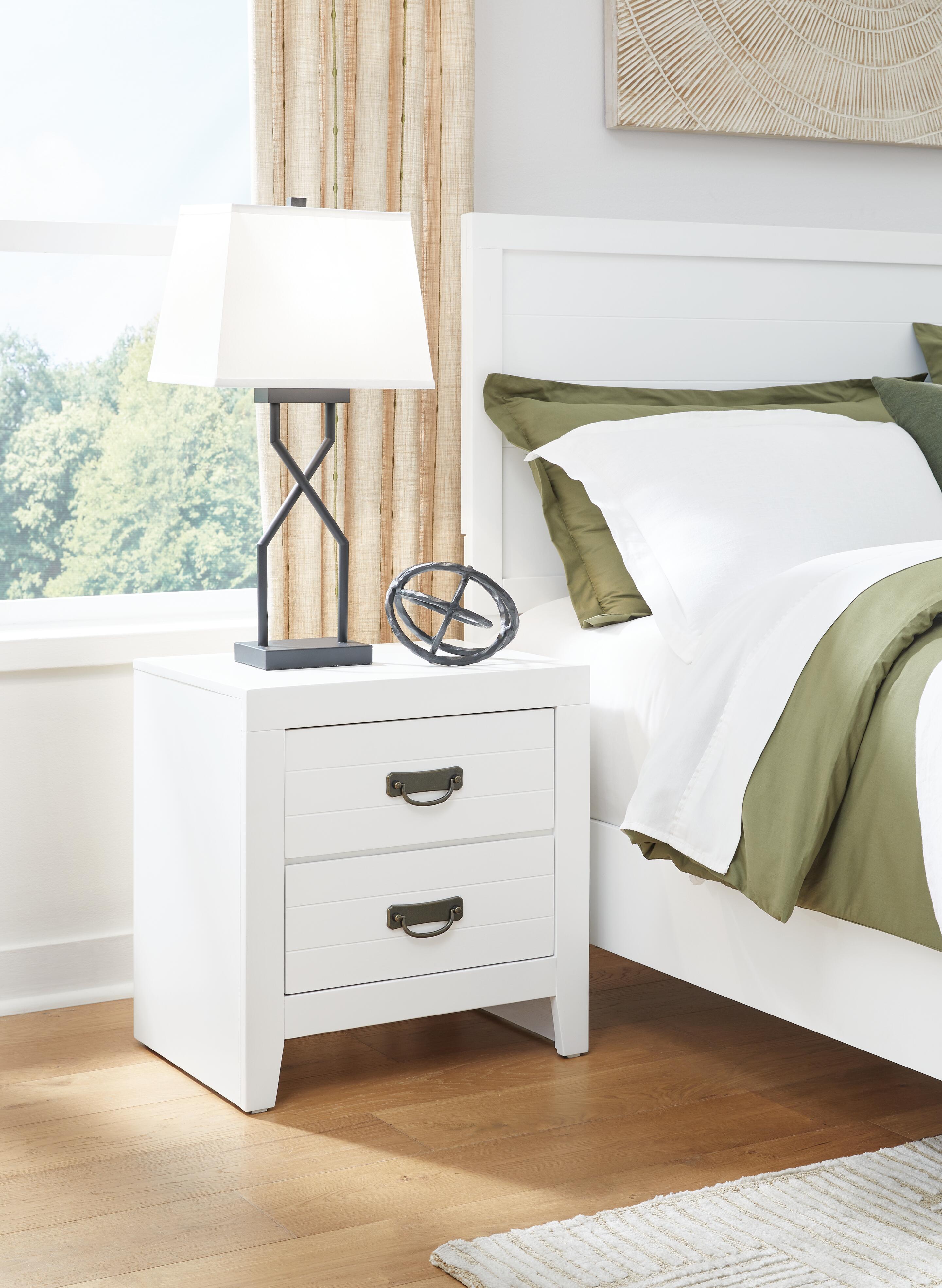 Binterglen Twin Panel Bed, Dresser, Mirror and Nightstand
