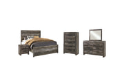 Wynnlow Queen Panel Bed with Mirrored Dresser, Chest and Nightstand