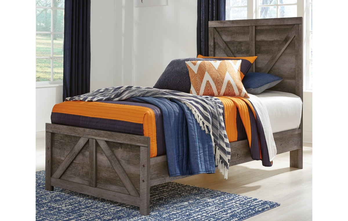 Wynnlow Twin Crossbuck Panel Bed