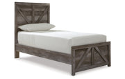 Wynnlow Twin Crossbuck Panel Bed
