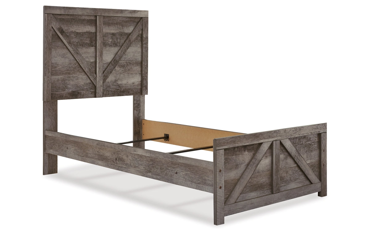 Wynnlow Twin Crossbuck Panel Bed