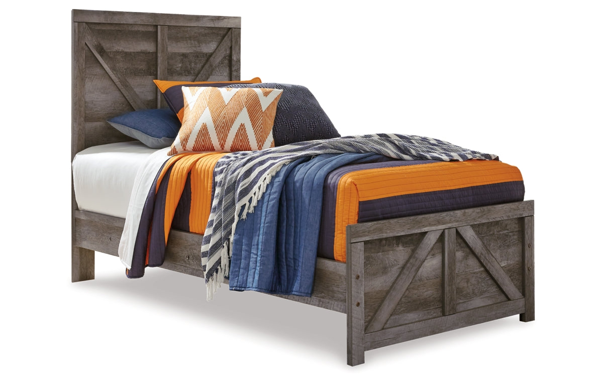 Wynnlow Twin Crossbuck Panel Bed