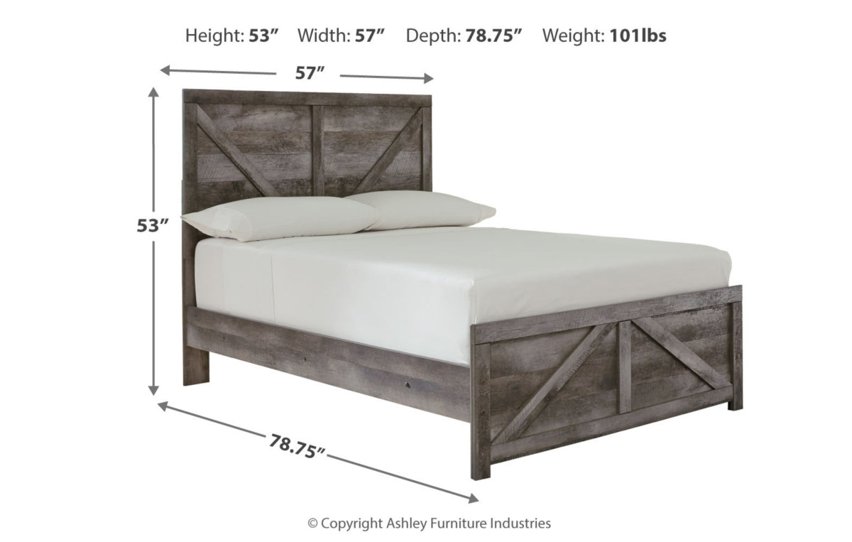 Wynnlow Full Crossbuck Panel Bed