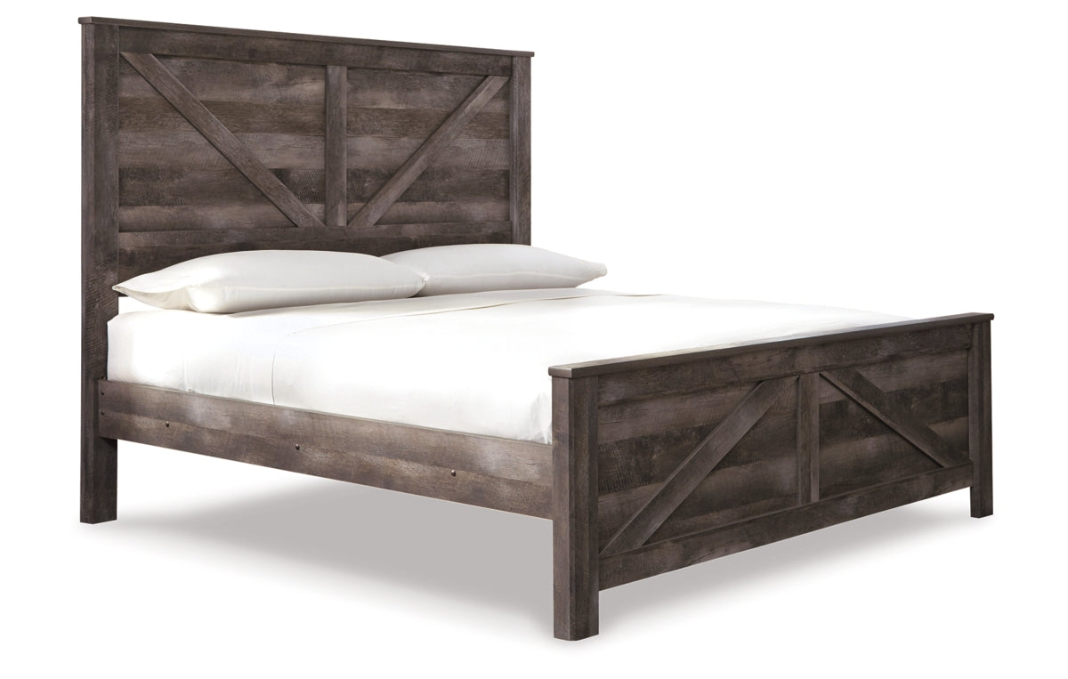 Wynnlow King Crossbuck Panel Bed