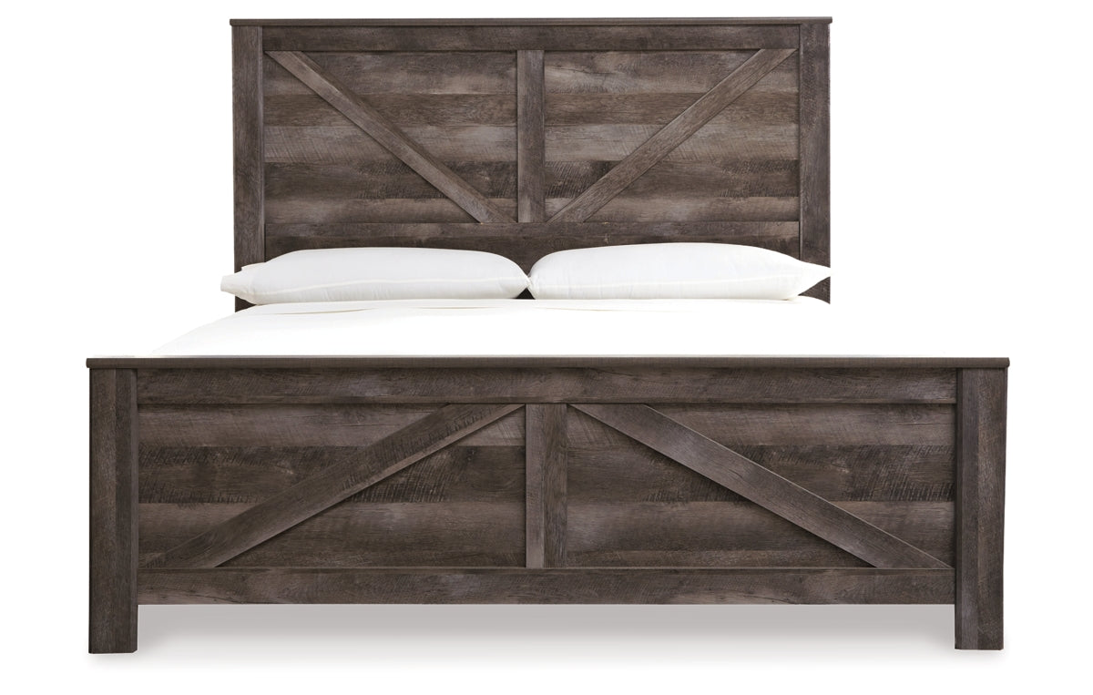 Wynnlow King Crossbuck Panel Bed