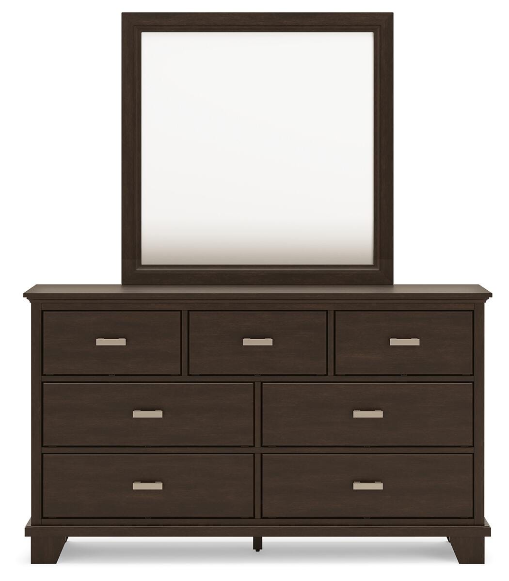 Covetown Twin Panel Bed, Dresser, Mirror and Nightstand