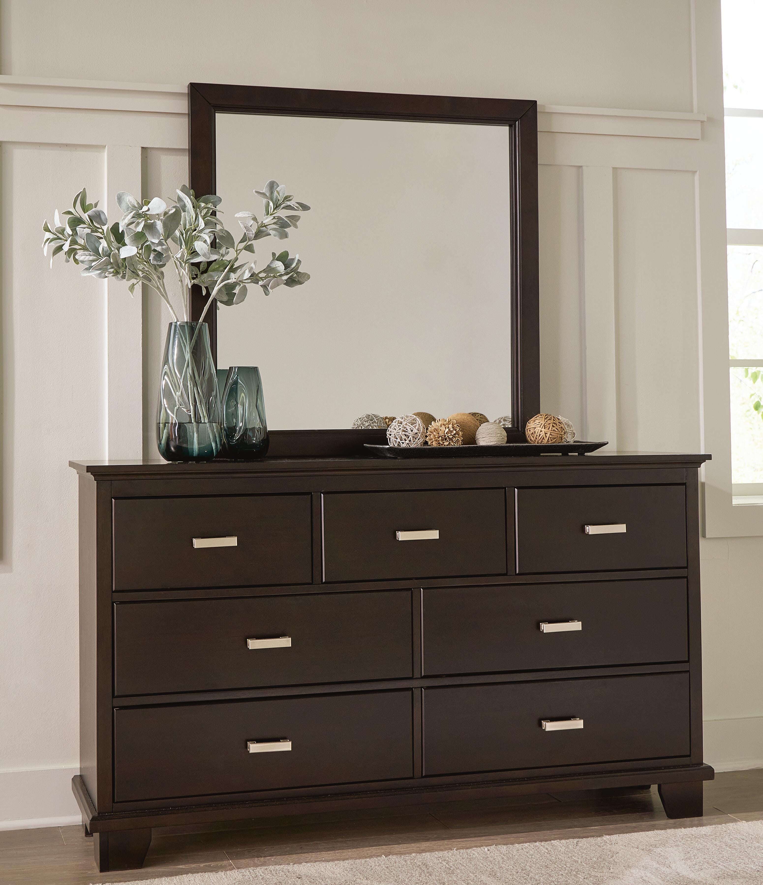 Covetown Twin Panel Bed, Dresser, Mirror and Nightstand