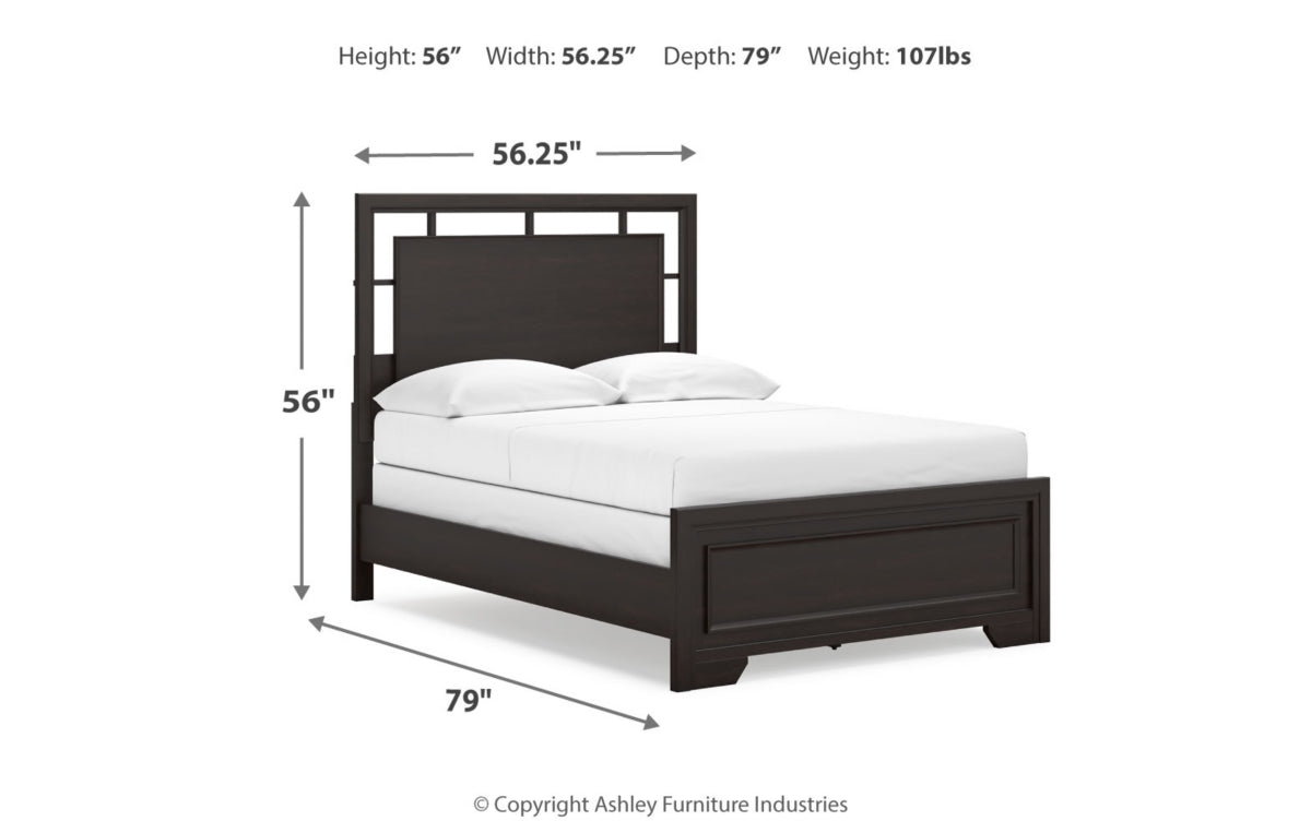 Covetown Full Panel Bed, Dresser, Mirror and Chest