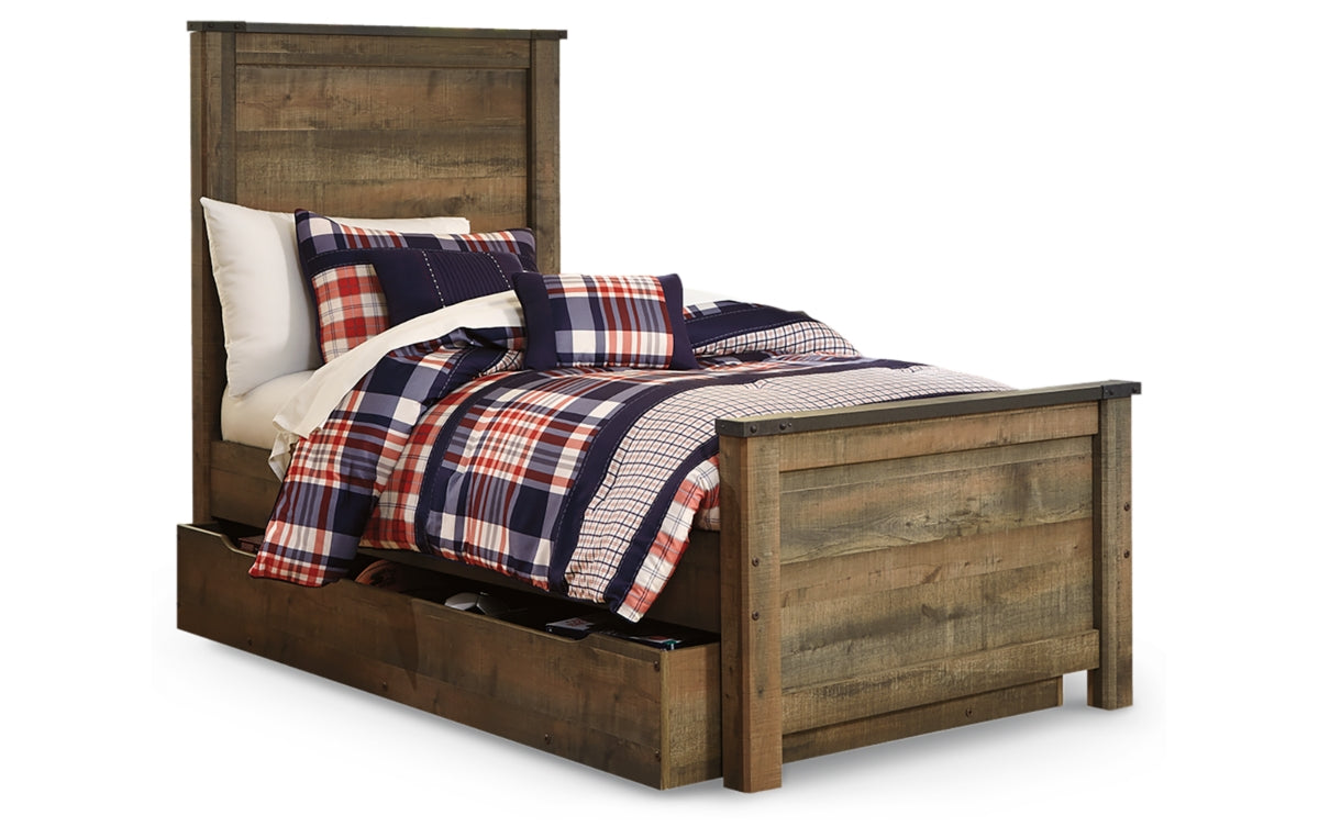 Trinell Twin Panel Bed with 1 Large Storage Drawer