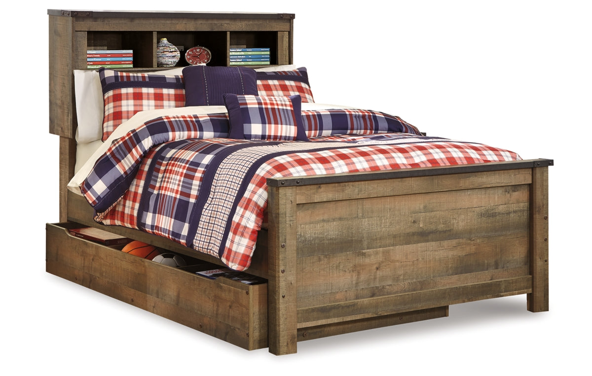 Trinell Full Bookcase Bed with Storage