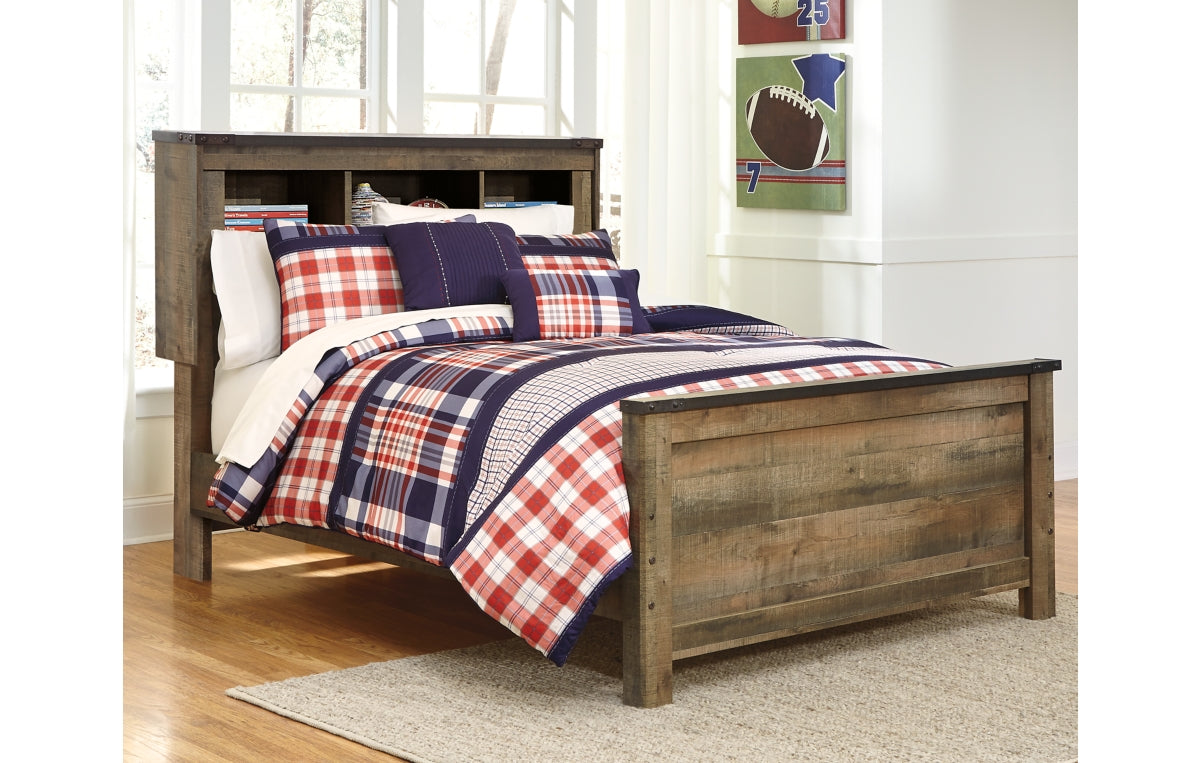 Trinell Full Bookcase Panel Bed