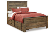 Trinell Full Panel Bed with 2 Storage Drawers