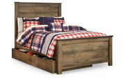 Trinell Full Panel Bed with 1 Large Storage Drawer
