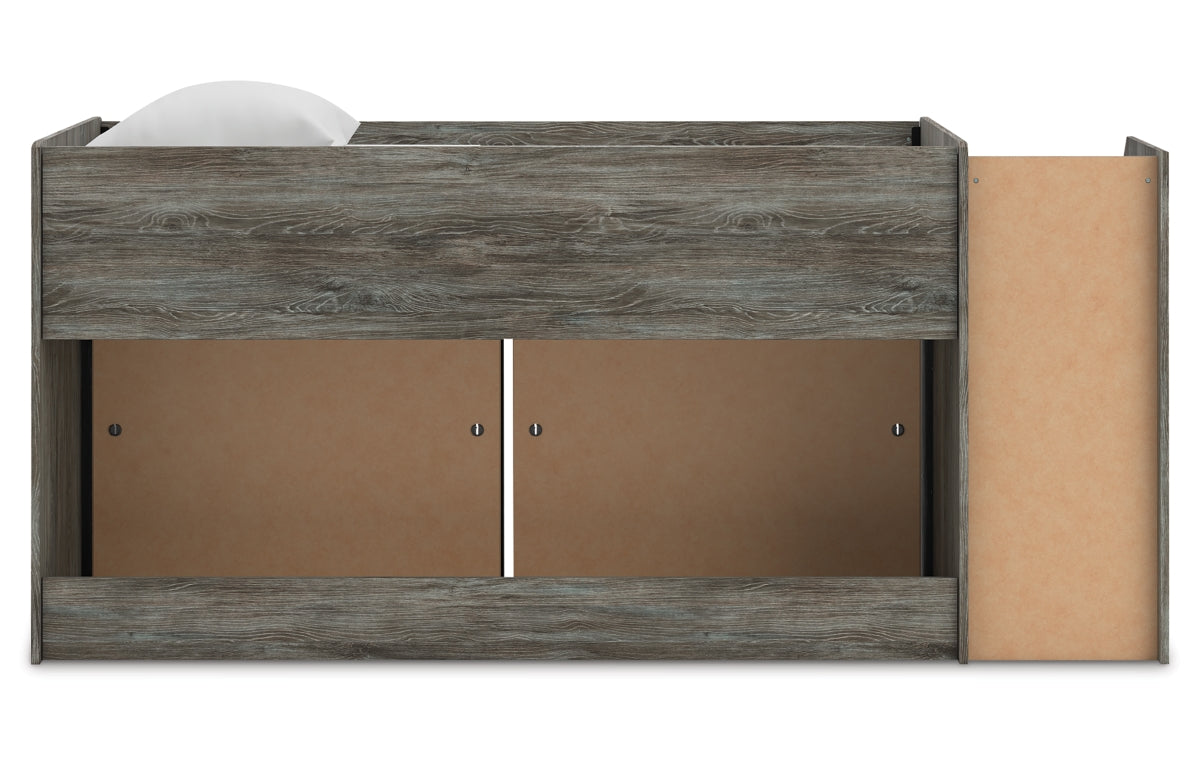 Frandern Twin Loft Bed with Bookcase Storage