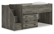 Frandern Twin Loft Bed with Drawer Storage