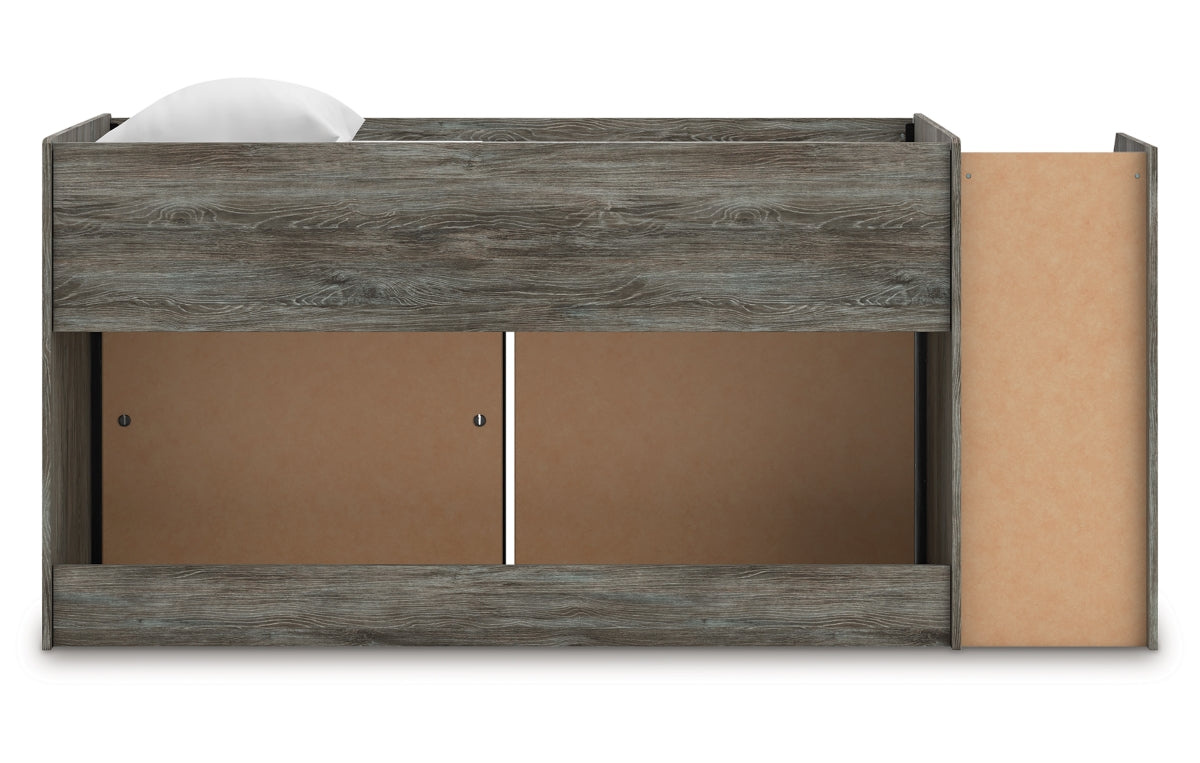 Frandern Twin Loft  Bed with Bookcase and Drawer Storage