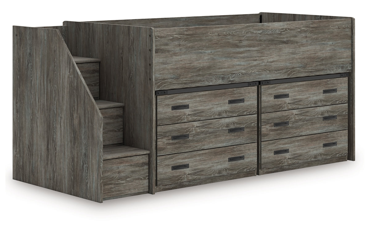 Frandern Twin Loft Bed with Drawer Storage