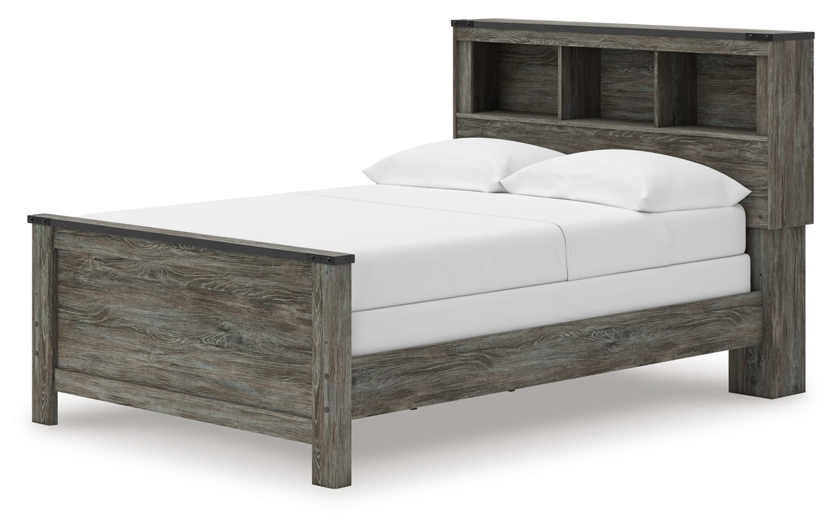 Frandern Full Bookcase Panel Bed