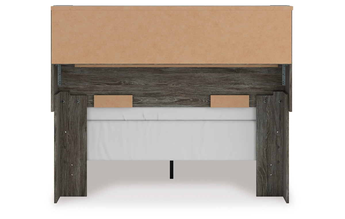 Frandern Full Bookcase Panel Bed