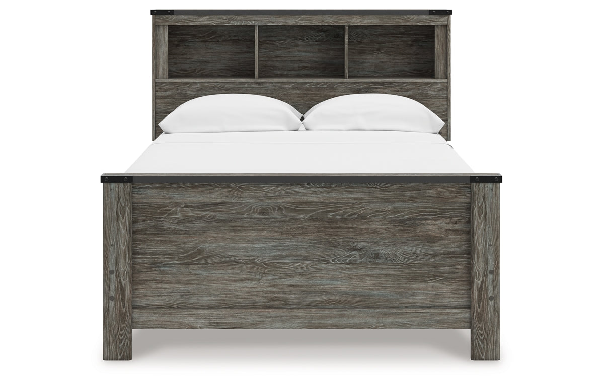 Frandern Full Bookcase Panel Bed