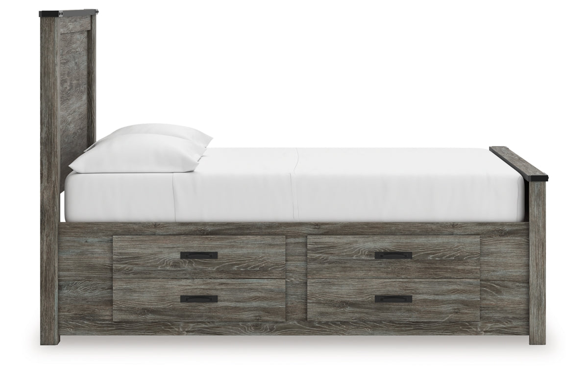 Frandern Full Panel Bed with Storage