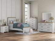 Savonport Twin Panel Bed, Dresser, Mirror, Chest and Nightstand