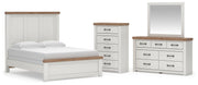 Savonport Queen Panel Bed, Dresser, Mirror and Chest