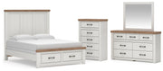 Savonport Queen Panel Storage Bed, Dresser, Mirror and Chest