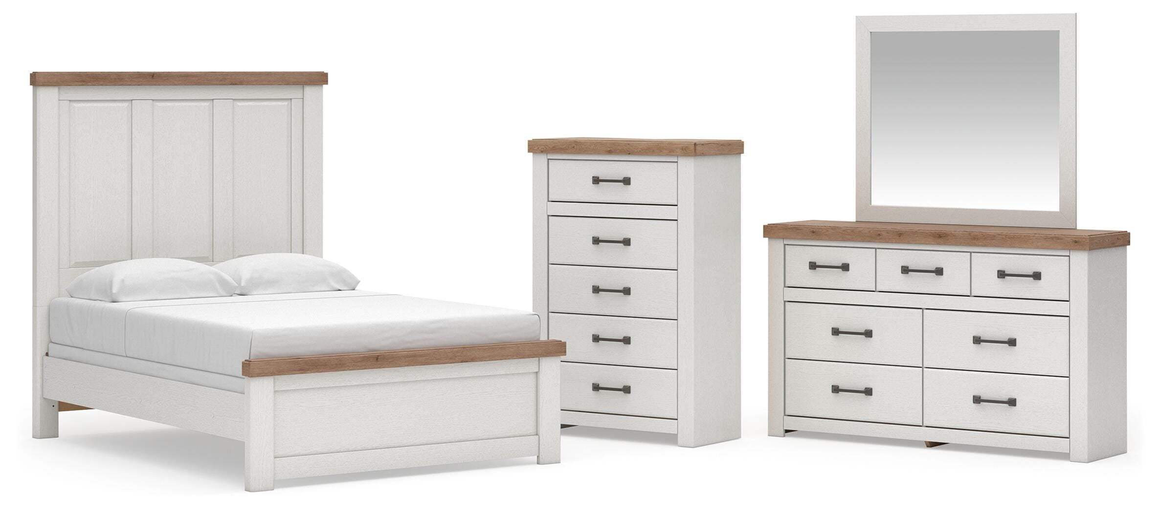 Savonport Full Panel Bed, Dresser, Mirror and Chest