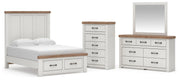 Savonport Full Panel Storage Bed, Dresser, Mirror and Chest