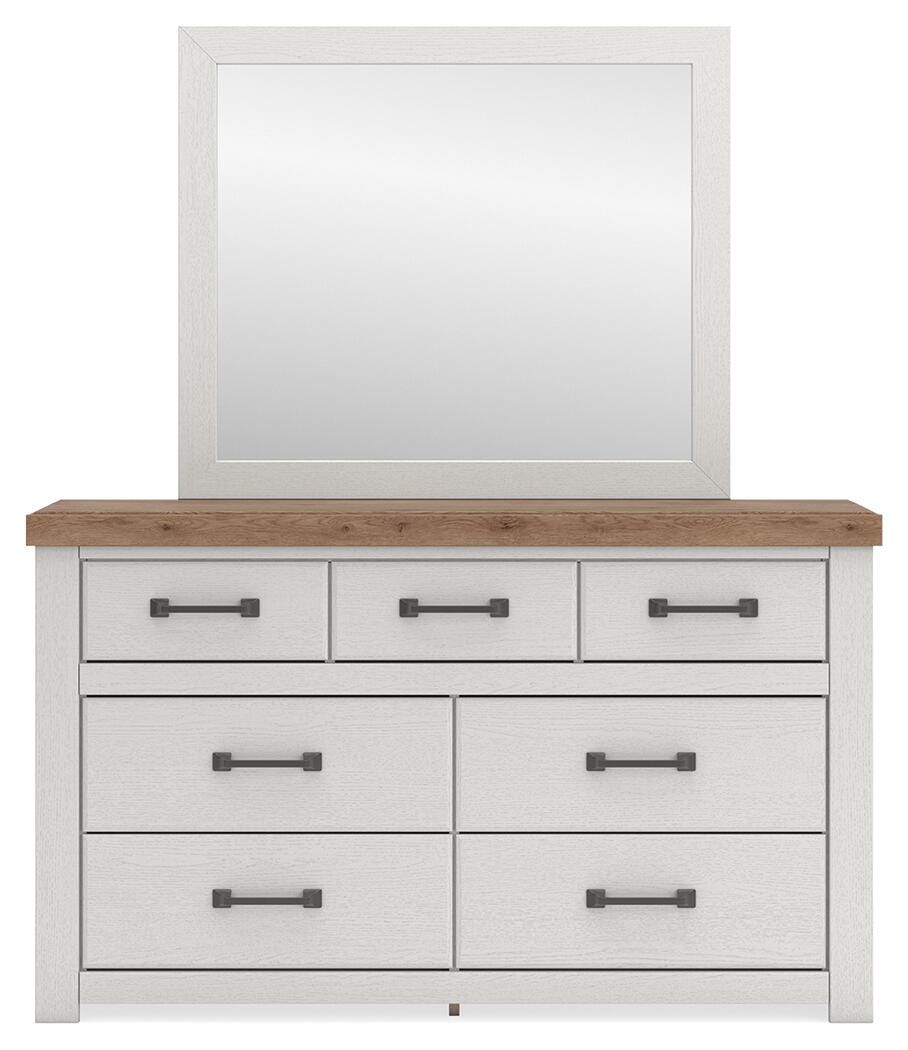 Savonport King Panel Storage Bed, Dresser and Mirror