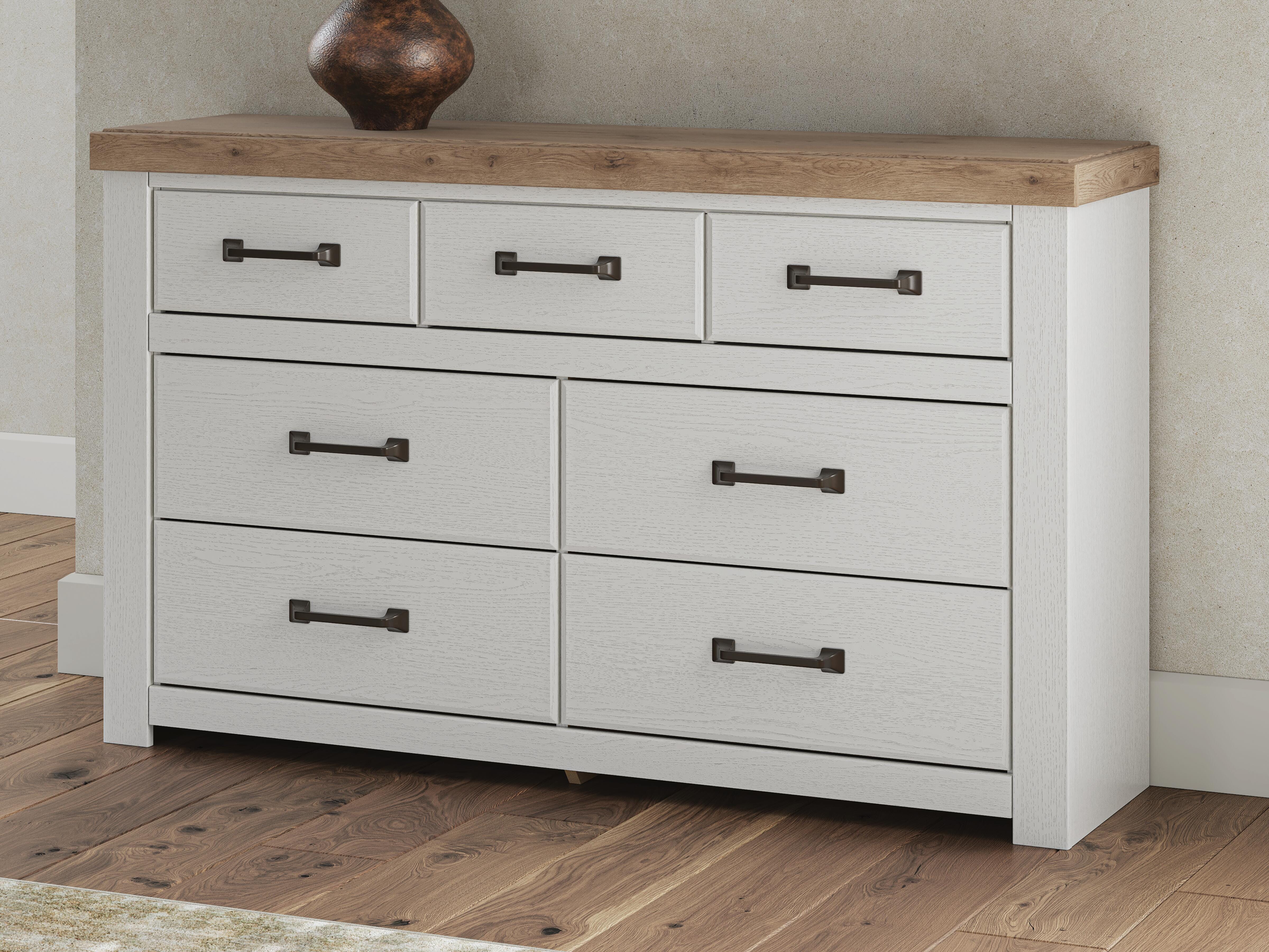 Savonport Twin Panel Storage Bed, Dresser, Mirror and Chest