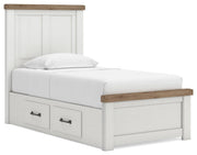 Savonport Twin Panel Bed with Storage
