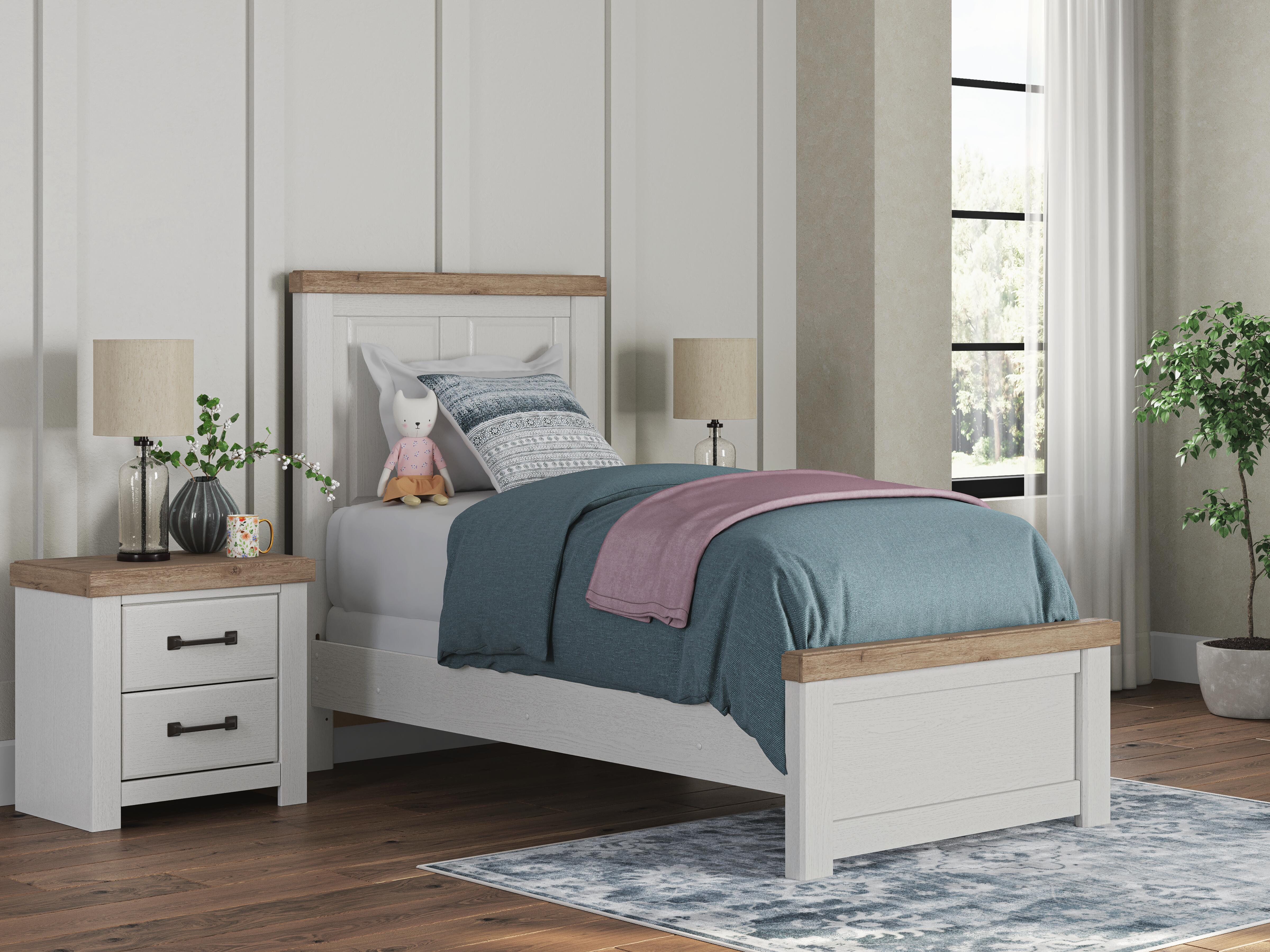Savonport Twin Panel Bed, Dresser, Mirror and Chest