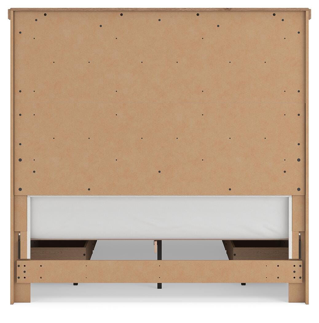 Savonport Queen Panel Bed with Storage, Dresser, Mirror and Chest