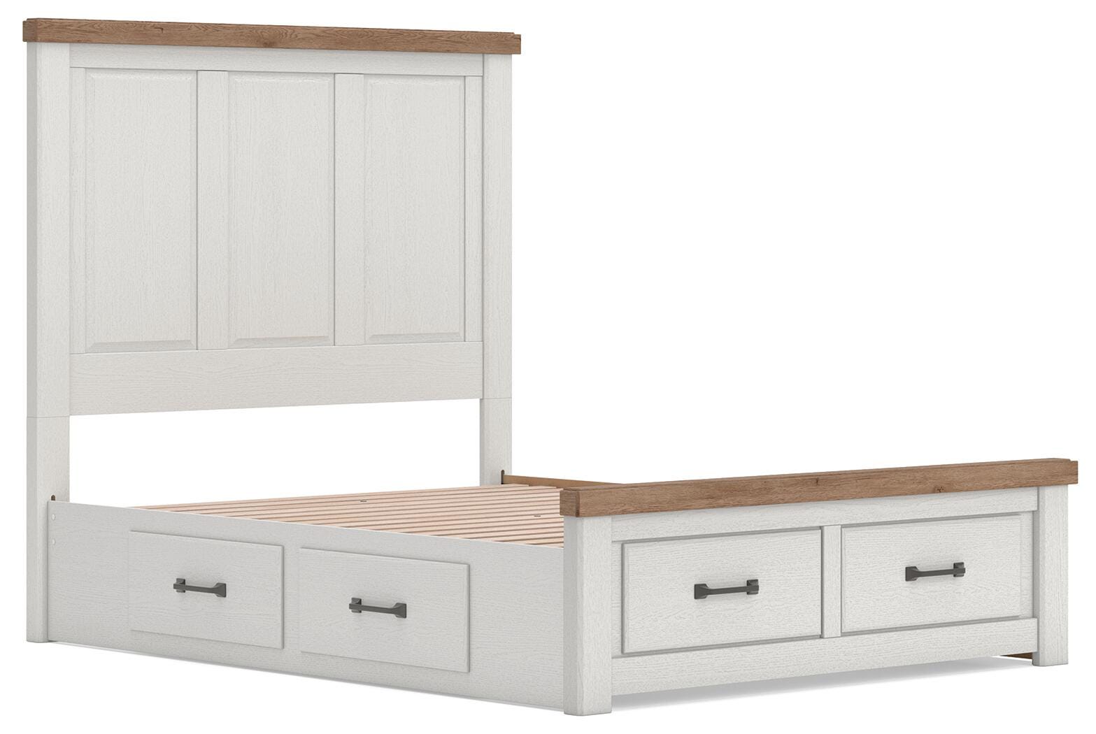 Savonport King Panel Storage Bed. Dresser, Mirror and Nightstand