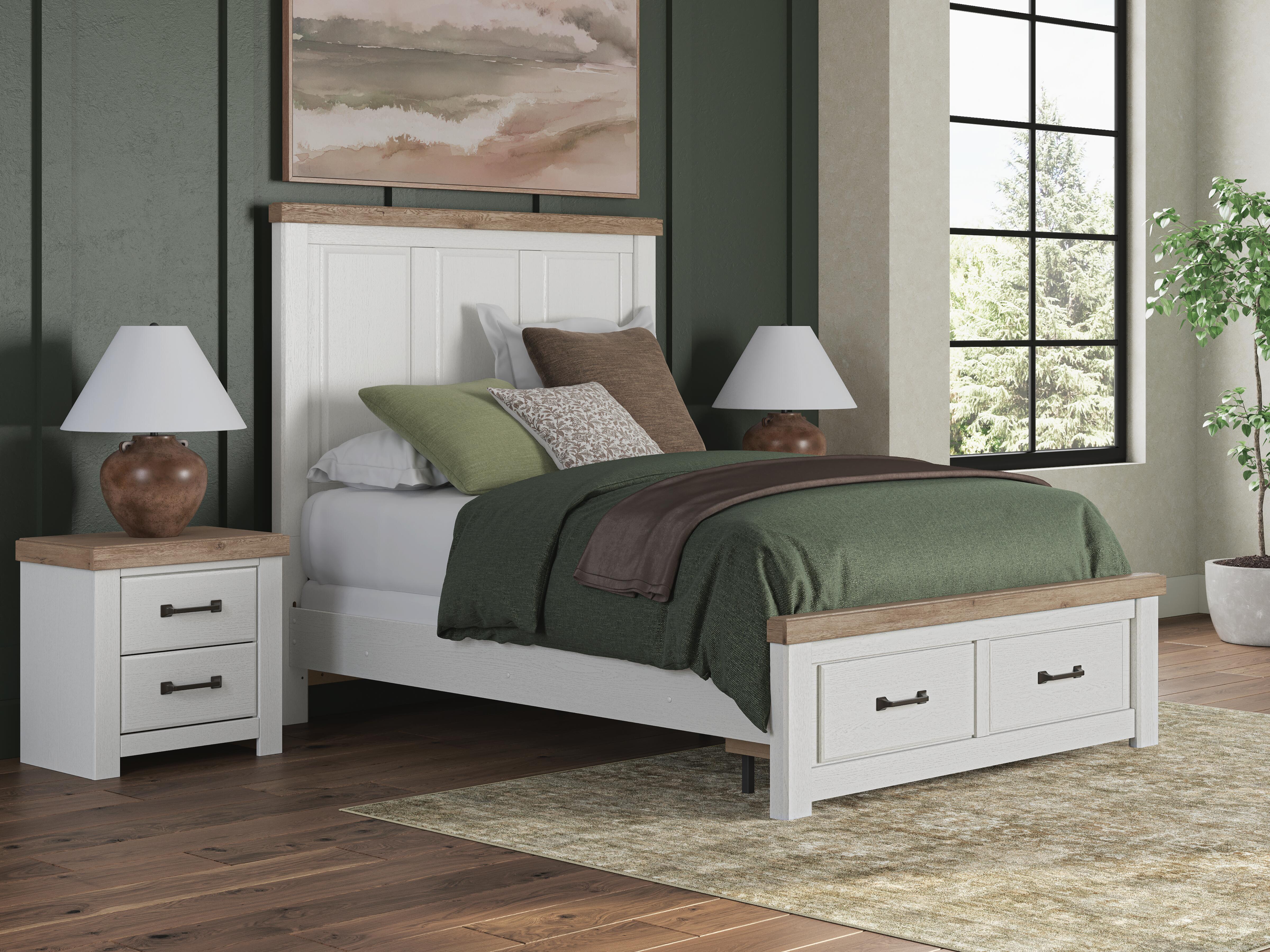 Savonport Queen Panel Storage Bed, Dresser, Mirror and Chest
