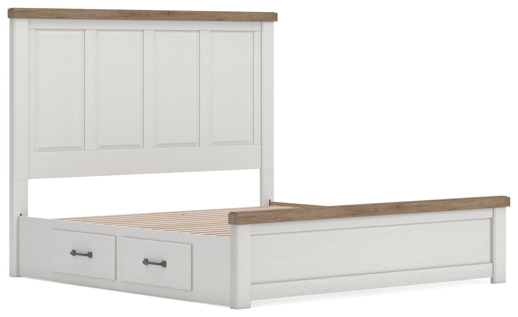 Savonport King Panel Bed with Storage. Dresser, Mirror and Nightstand