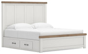 Savonport King Panel Bed with Storage