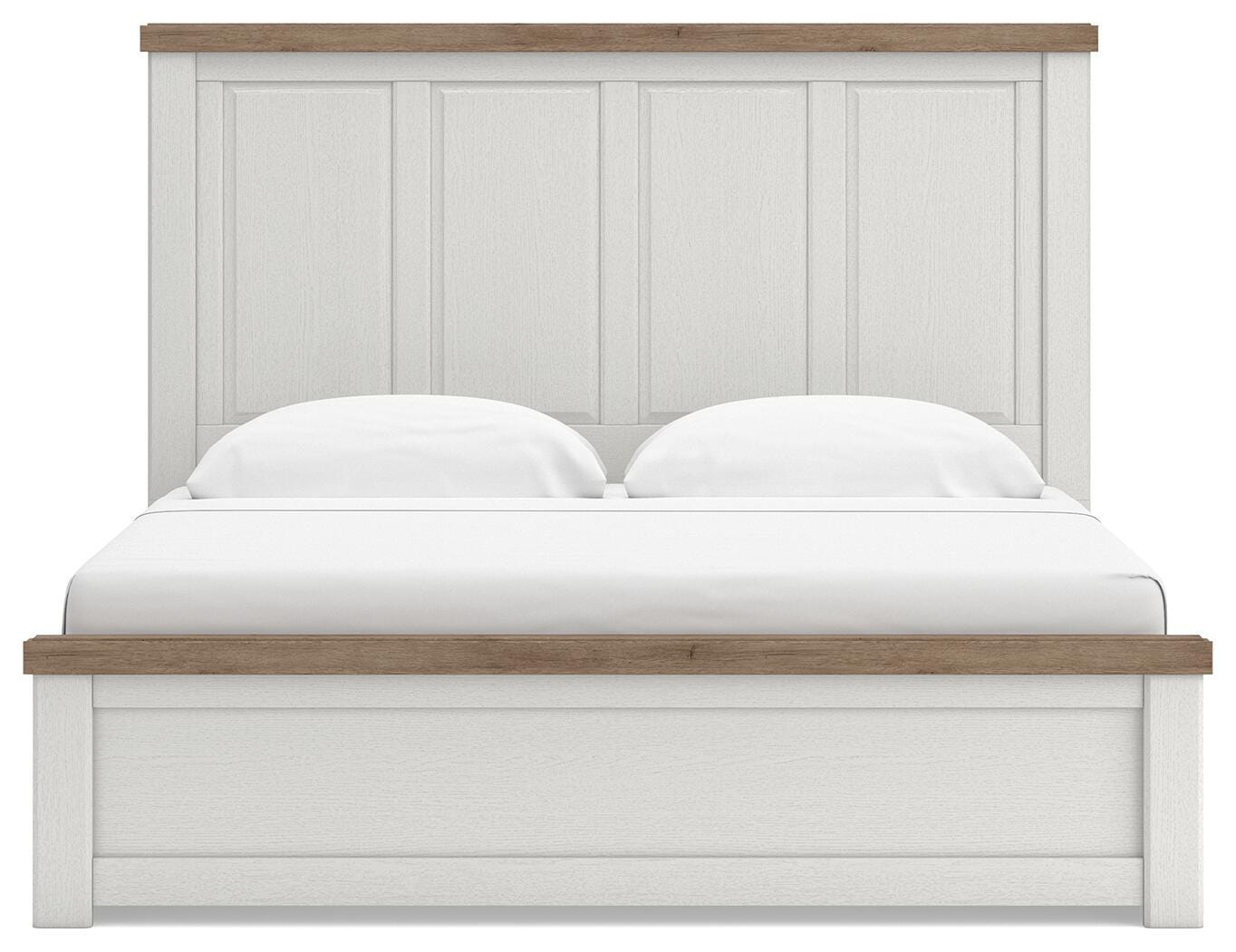 Savonport King Panel Bed with Storage, Dresser and Mirror