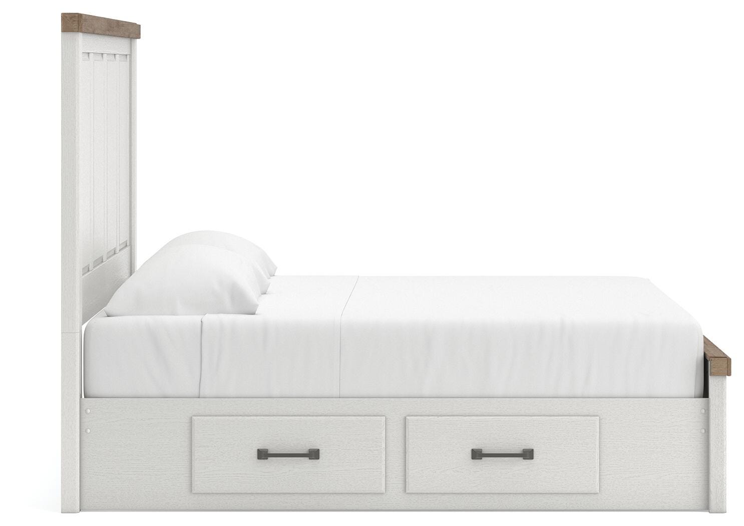Savonport King Panel Bed with Storage. Dresser, Mirror and Nightstand