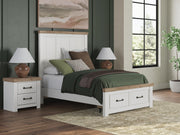 Savonport Full Panel Storage Bed. Dresser, Mirror and Nightstand