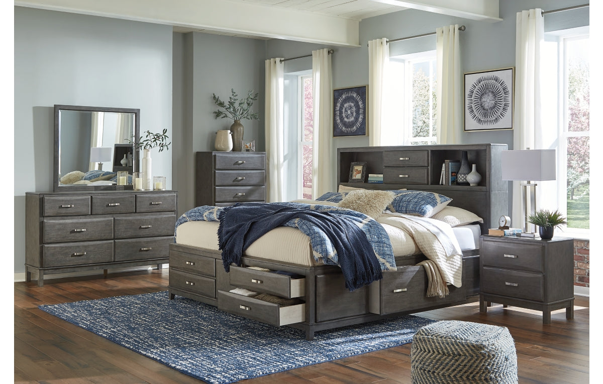 Caitbrook King Storage Bed with 8 Drawers