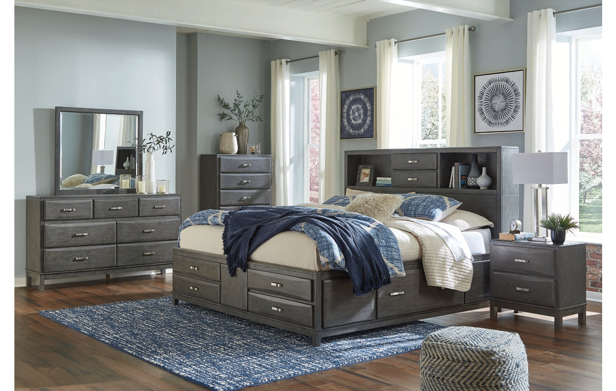Caitbrook King Storage Bed with 8 Drawers